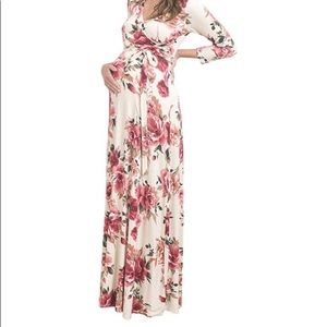 Maternity maxi dress